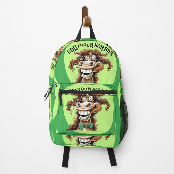Item preview, Funny Horse Meme–Hold your horses cartoon designed and sold by Szpaku desart .