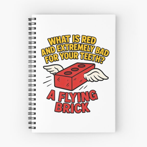 Item preview, Red and Bad for Your Teeth – Flying Brick Joke designed and sold by Punny Graves.