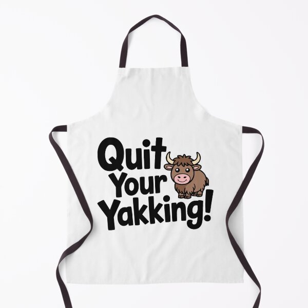Item preview, Quit Your Yakking! Cute Yak Puns designed and sold by PMCreative.