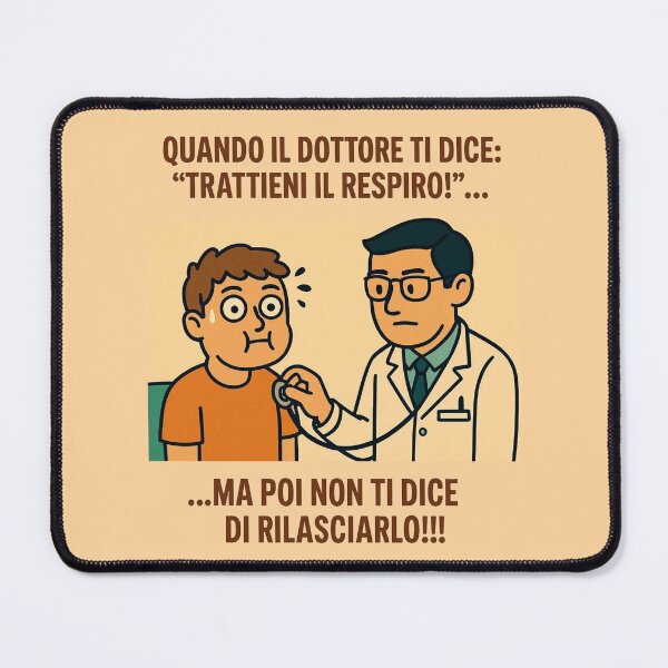 Item preview, Meme Divertente Dottore – Trattenere il Respiro – Humor Italiano designed and sold by Design by Anthony .