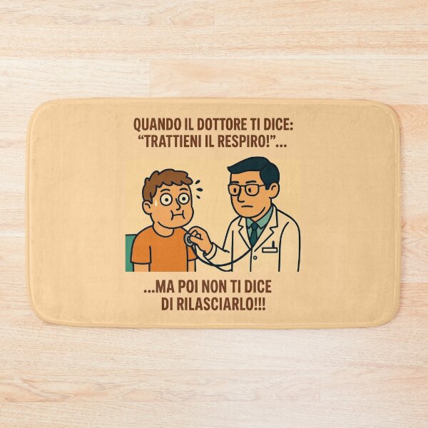 Item preview, Meme Divertente Dottore – Trattenere il Respiro – Humor Italiano designed and sold by Design by Anthony .