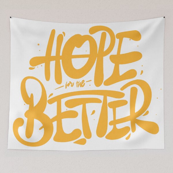Item preview, Hope for the Better – Motivational Retro Typography Design designed and sold by andry01.