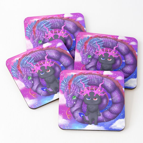 Item preview, Cosmic Kitty and the Nebula Dragon designed and sold by Charbolreta.