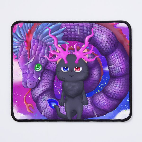 Item preview, Cosmic Kitty and the Nebula Dragon designed and sold by Charbolreta.