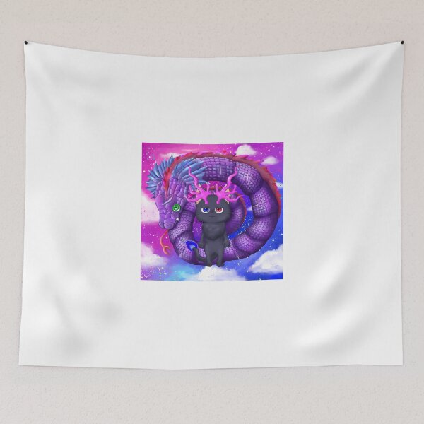 Item preview, Cosmic Kitty and the Nebula Dragon designed and sold by Charbolreta.
