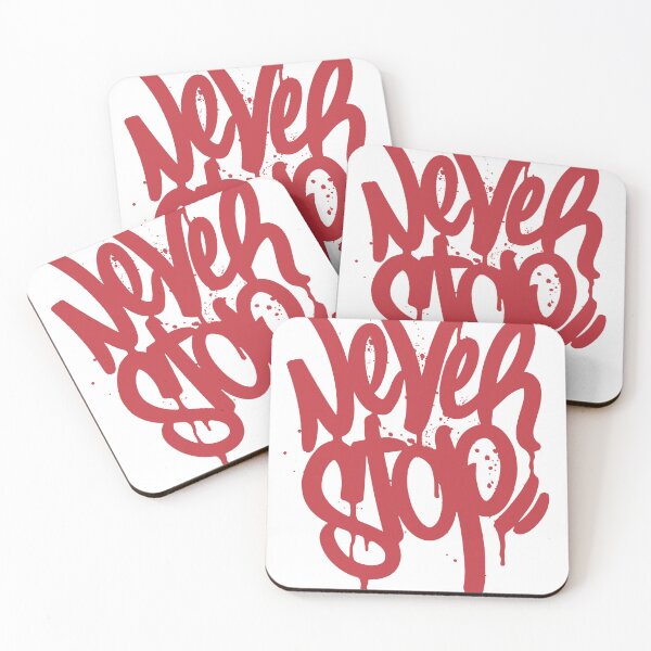 Item preview, Never Stop – Bold Graffiti Motivation Typography designed and sold by andry01.