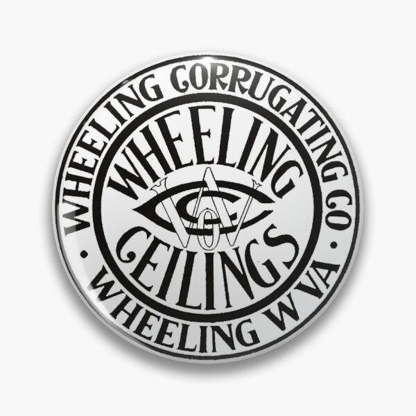 Item preview, Vintage Wheeling Corrugating Company - Wheeling Ceilings - Wheeling, West Virginia - Black designed and sold by QuayTradingCo.