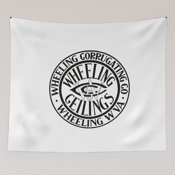 Item preview, Vintage Wheeling Corrugating Company - Wheeling Ceilings - Wheeling, West Virginia - Black designed and sold by QuayTradingCo.