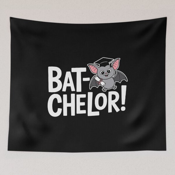 Item preview, Bat-Chelor! Funny Bachelor Degree Bat Pun designed and sold by PMCreative.