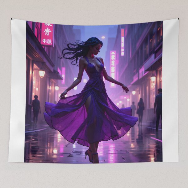 Item preview, Midnight Elegance in Neon City designed and sold by oanaunciuleanu.