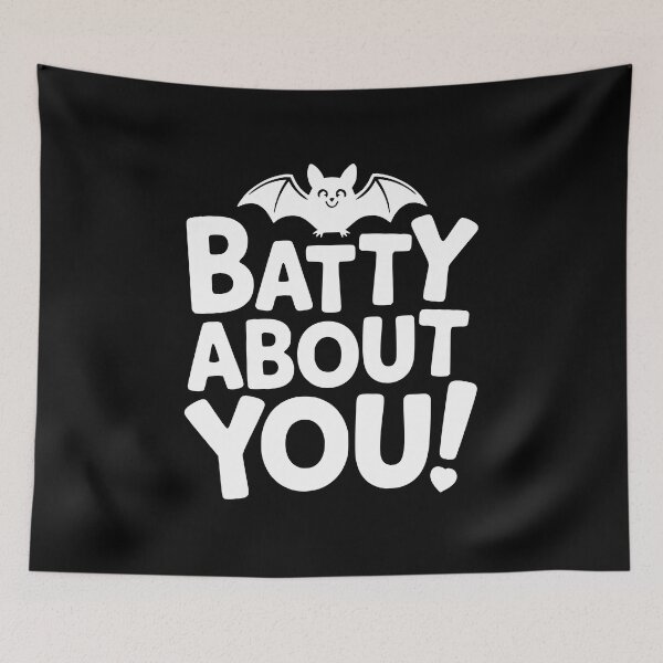 Item preview, Batty About You! Funny Bat Pun designed and sold by PMCreative.