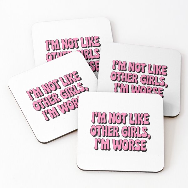 Item preview, I'm Not like other Girls I'm Worse! Pink Girly designed and sold by PMCreative.