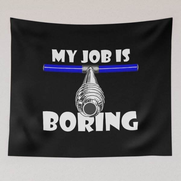 Item preview, My Job is Boring - I'm a Dendrochronolgist (on black)  designed and sold by Groenendijk.