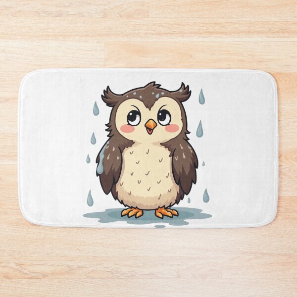 Item preview, “Awkwardly Cute Wet Owl” designed and sold by Bareradesigns.