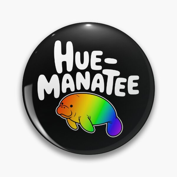 Artikelvorschau, Hue Manatee! Lustiges Mantee-Wortspiel entworfen und verkauft von PMCreative.