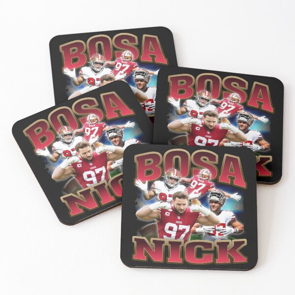 Item preview, Nick Bosa Flex Pose Football Collage Fan Art designed and sold by Zigmak.