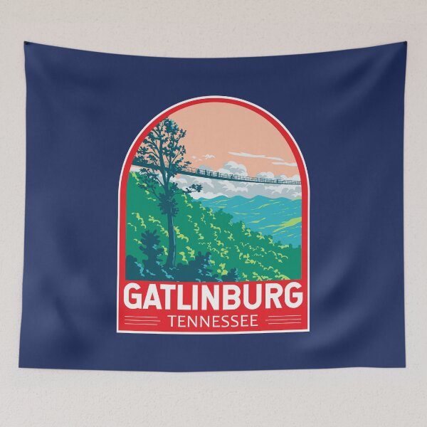 Item preview, Gatlinburg Tennessee Travel Art Emblem designed and sold by KrisSidDesigns.