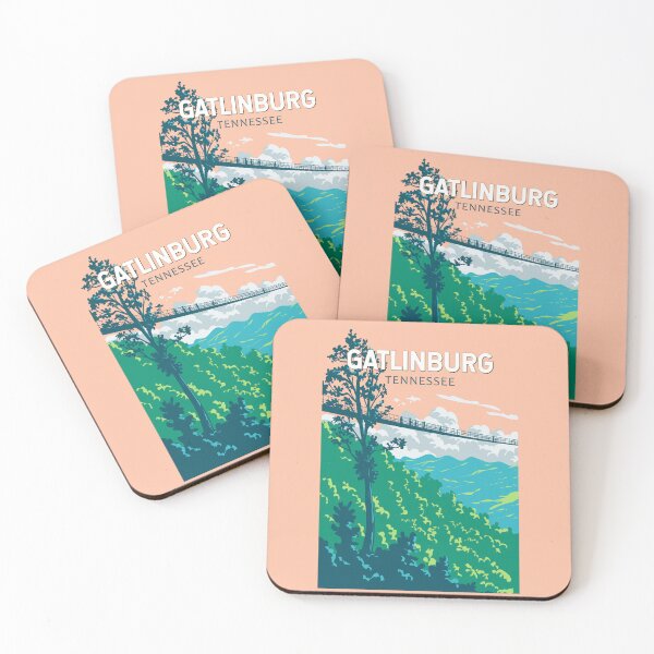 Item preview, Gatlinburg Tennessee Illustration Travel Art Vintage designed and sold by KrisSidDesigns.