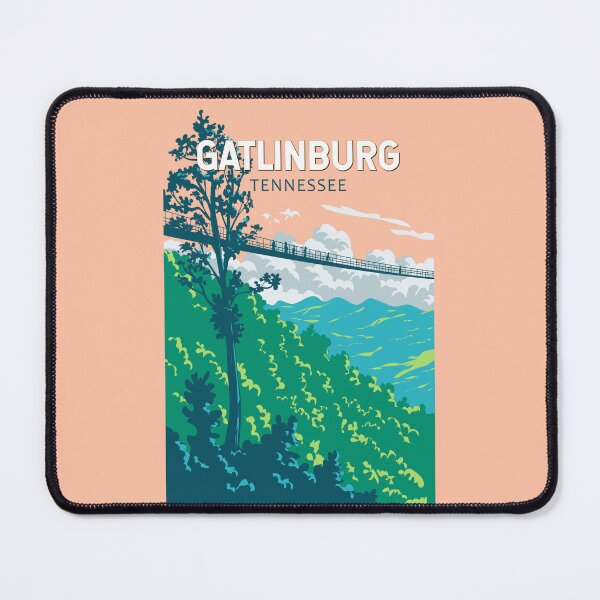 Item preview, Gatlinburg Tennessee Illustration Travel Art Vintage designed and sold by KrisSidDesigns.