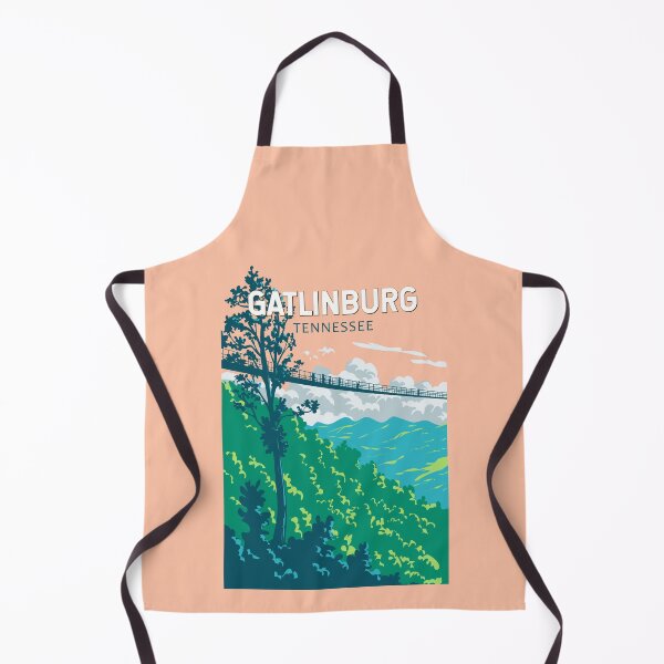 Item preview, Gatlinburg Tennessee Illustration Travel Art Vintage designed and sold by KrisSidDesigns.
