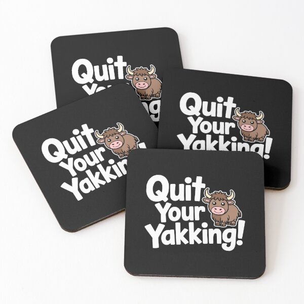Item preview, Quit Your Yakking! Funny Yak Puns designed and sold by PMCreative.