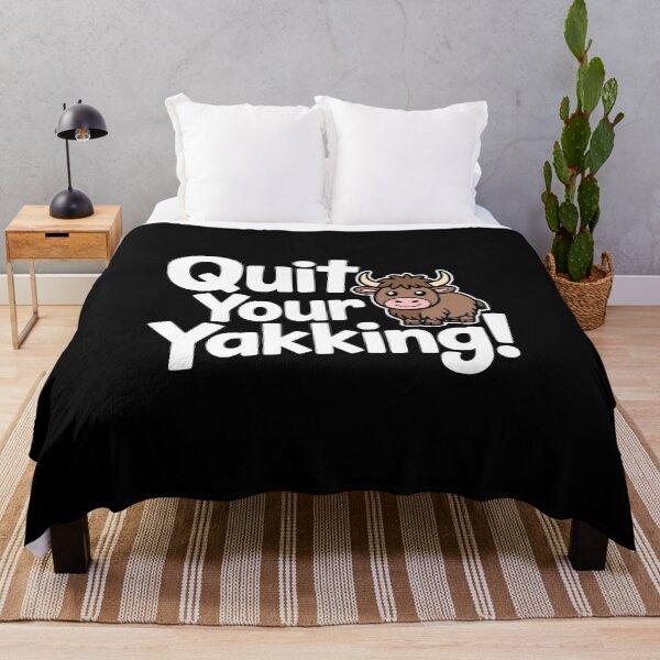 Item preview, Quit Your Yakking! Funny Yak Puns designed and sold by PMCreative.
