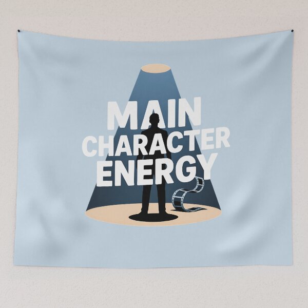 Item preview, Main Character Energy Spotlight Silhouette Film Vibes designed and sold by NewAspect.