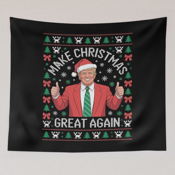 Item preview, Make Christmas Great Again Trump Xmas Snow Pajama Ugly  designed and sold by Charidana.