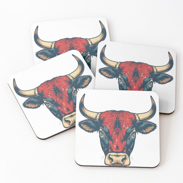 Item preview, Bold Bull Head Illustration – Vector Art designed and sold by Royalsticker.