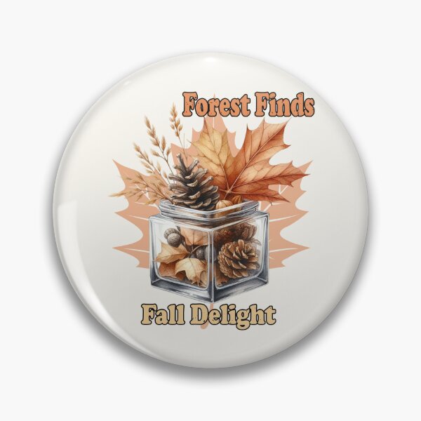 Item preview, Forest Finds Fall Delight – Rustic Autumn Nature Jar Design designed and sold by Dantin.