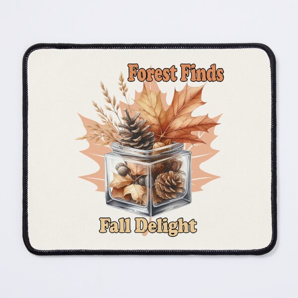 Item preview, Forest Finds Fall Delight – Rustic Autumn Nature Jar Design designed and sold by Dantin.