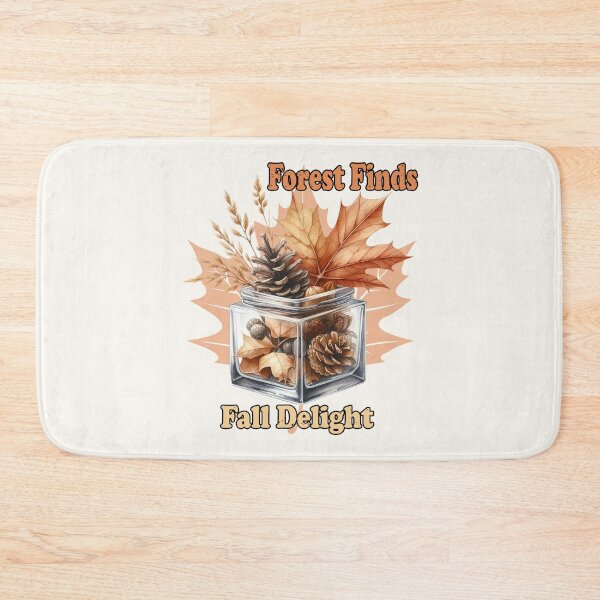 Item preview, Forest Finds Fall Delight – Rustic Autumn Nature Jar Design designed and sold by Dantin.