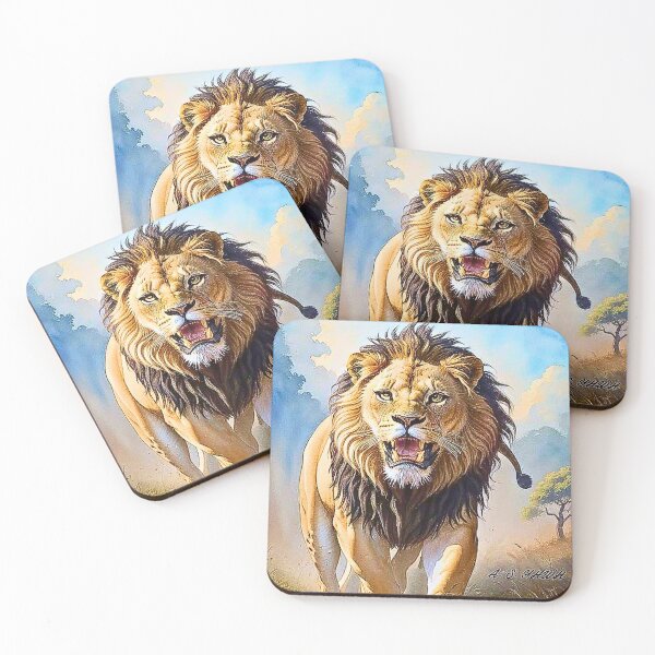 Item preview, The King of the Savannah - Roar of power  designed and sold by Chashab Grapho.
