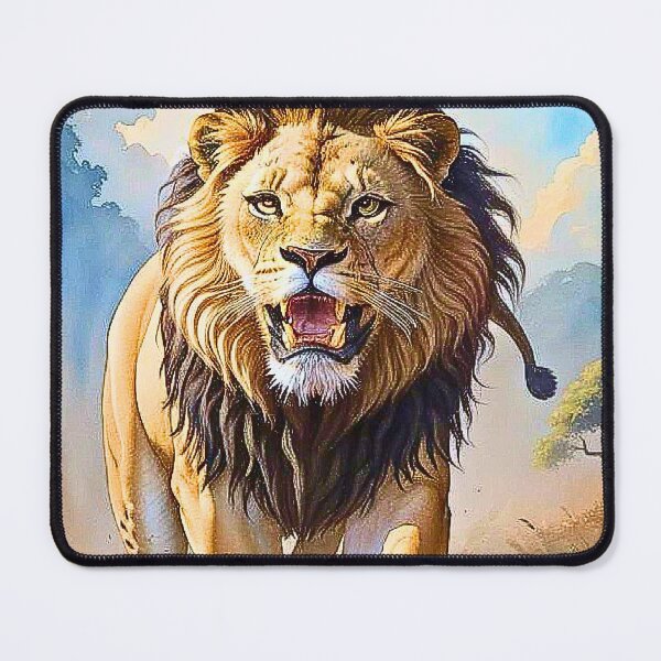 Item preview, The King of the Savannah - Roar of power  designed and sold by Chashab Grapho.