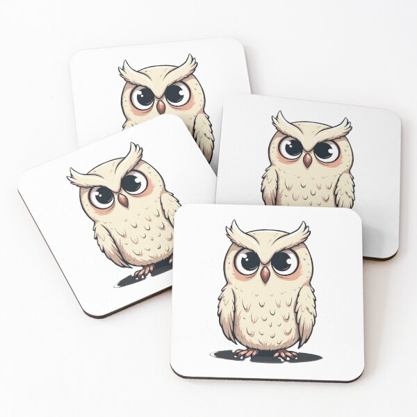 Item preview, Adorable Wide-Eyed Owl | Cute Cartoon Bird Art designed and sold by Bareradesigns.