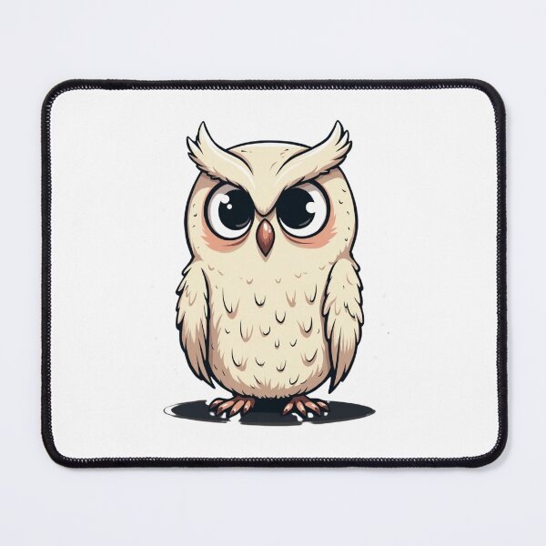 Item preview, Adorable Wide-Eyed Owl | Cute Cartoon Bird Art designed and sold by Bareradesigns.