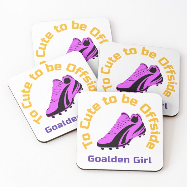 Item preview, To Cute To Be Offside Goalden Girl Women's Soccer Football designed and sold by WhackingTax.