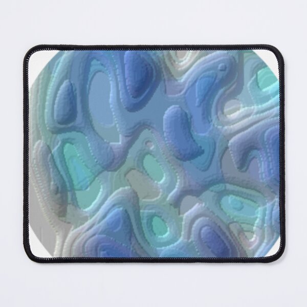 Item preview, very blue plasticine round abstract pattern designed and sold by SmashingDeals.