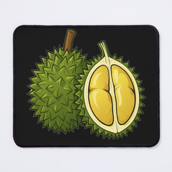 Item preview, Durian Fruit Vector Illustration – Whole and Halved designed and sold by Royalsticker.