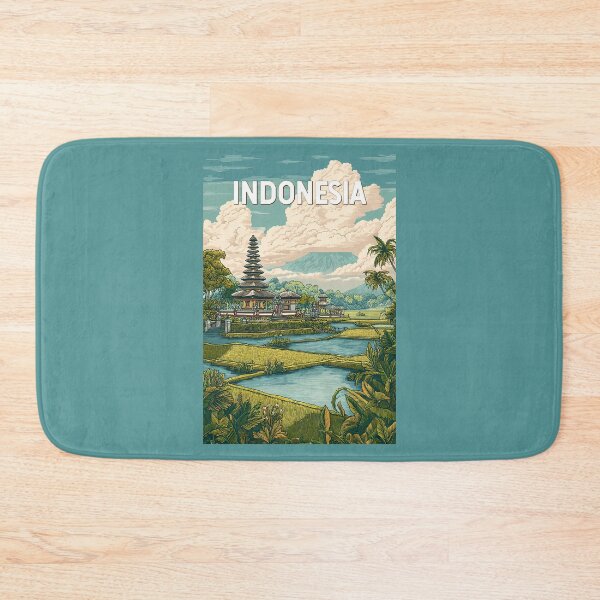 Item preview, Indonesia Illustration Travel Art Vintage designed and sold by KrisSidDesigns.