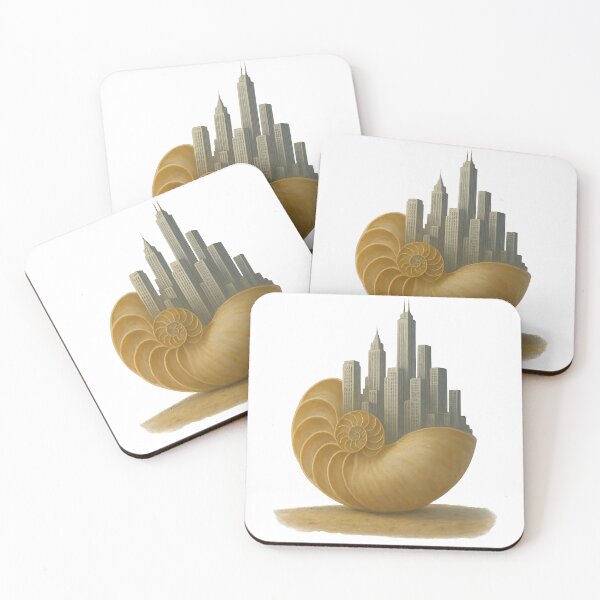 Item preview, City Growing from a Nautilus Shell designed and sold by FunnySignalStudio.
