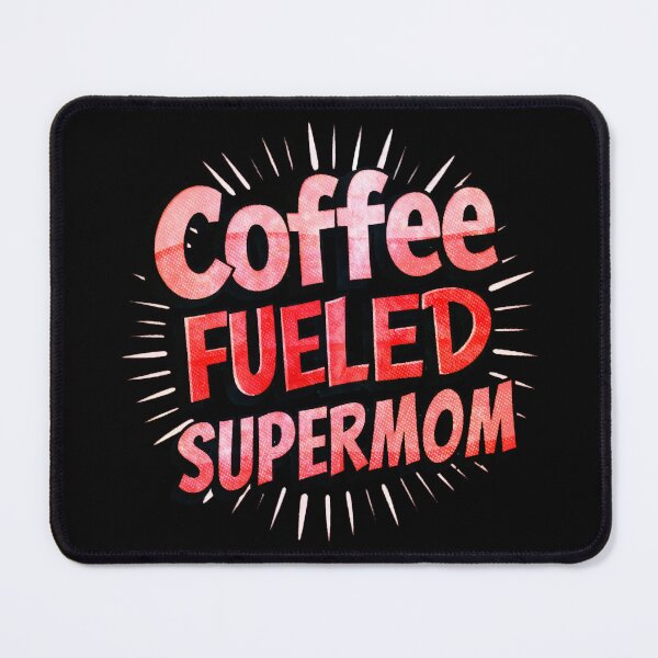 Item preview, Coffee Fueled Supermom – Bold Comic-Style Mom Life designed and sold by FaeryNuff.