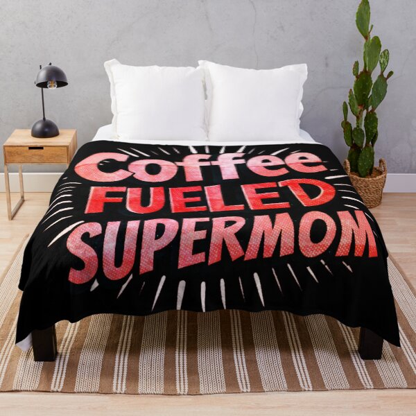 Item preview, Coffee Fueled Supermom – Bold Comic-Style Mom Life designed and sold by FaeryNuff.