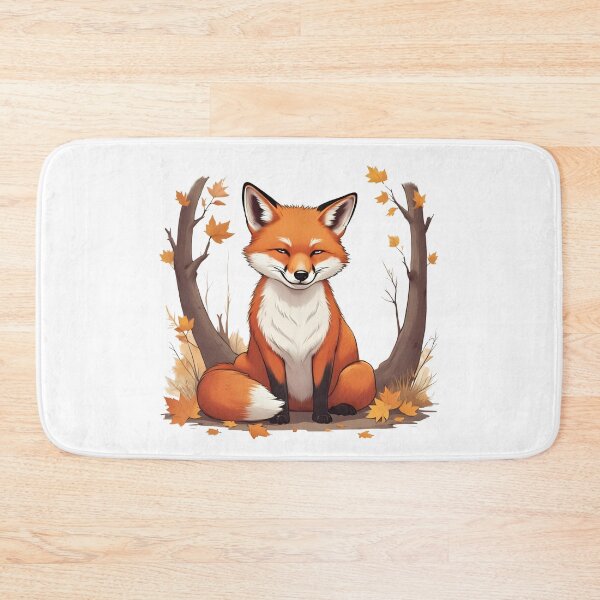Item preview, Forest Fox in Autumn Leaves - Fall Animal Design designed and sold by Pixel--Threads.