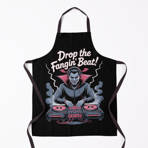 Item preview, Drop The Fangin’ Beat Vampire DJ Halloween Music Design designed and sold by VenusStyleCo.