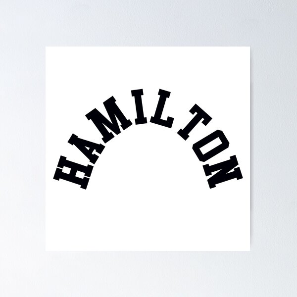 Item preview, Hamilton Word Art – Bold Minimalist City Typography Design designed and sold by Paper Drip.