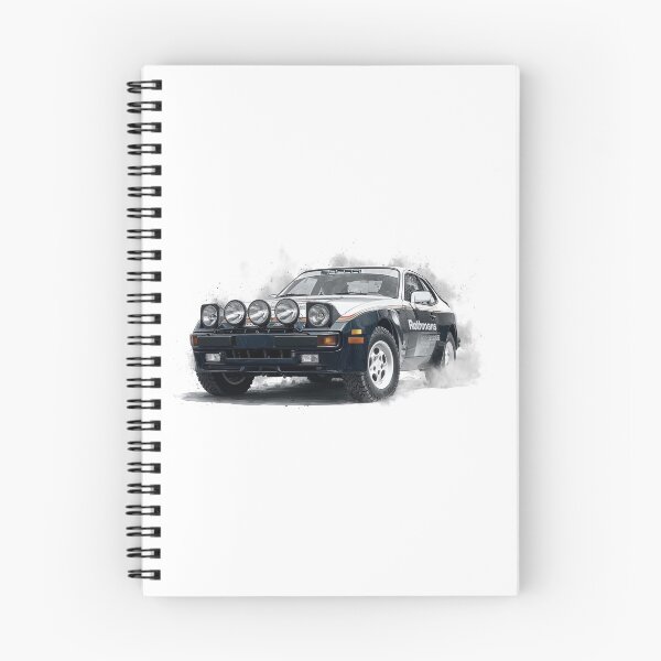 Item preview, Porsche 944 turbo Rothman retro Rally Car Illustration designed and sold by blackdogshop.