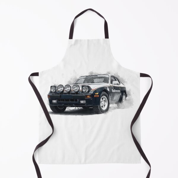 Item preview, Porsche 944 turbo Rothman retro Rally Car Illustration designed and sold by blackdogshop.