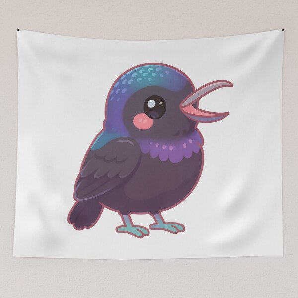 Item preview, Palestine Sunbird Tropical Bird Illustration Wildlife Nature Art designed and sold by Slayfandom.