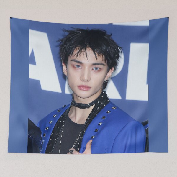 Item preview, Hyunjin Stray Kids CEREMONY photoshoot magazine cover photocard vampire karma dominATE ethereal Boyfriend material SKZ kpop designed and sold by Kpop-Noona.